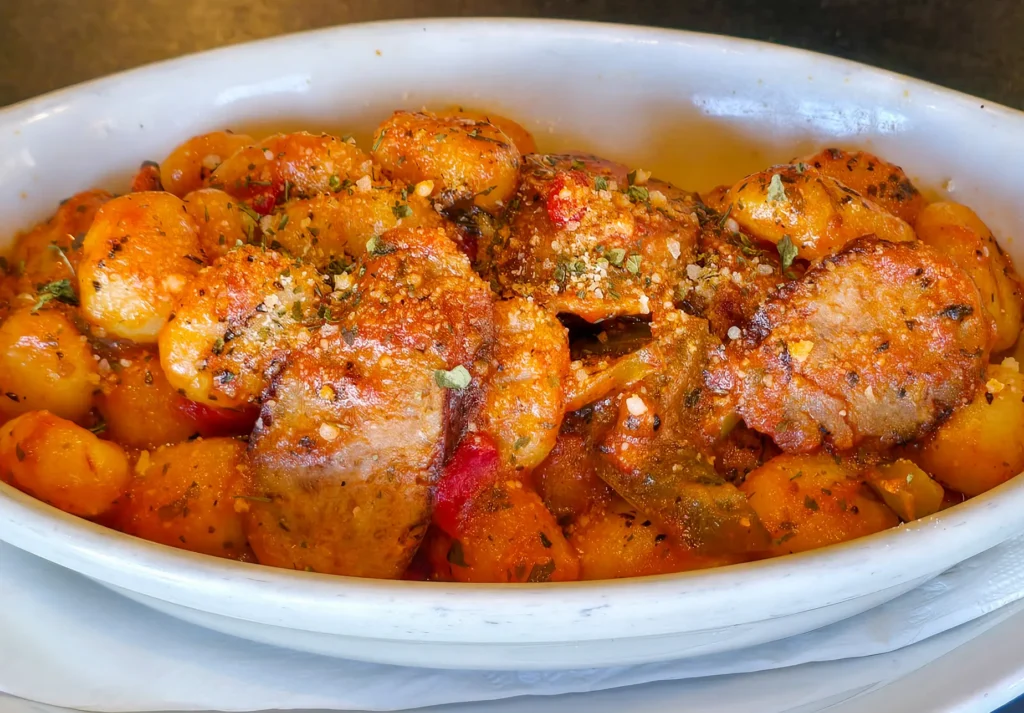 Gnocchi Marinara w Italian Sausage and Peppers