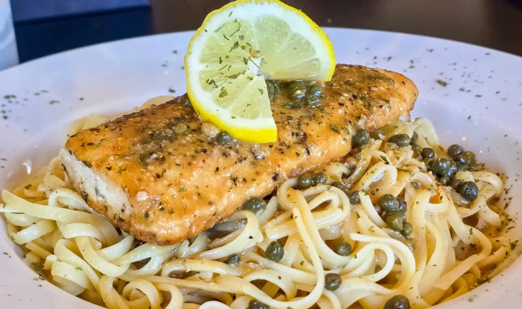 Mahi Piccata w Lemon and Capers